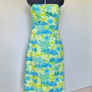 Lilly Pulitzer Strapless Dress Size 2